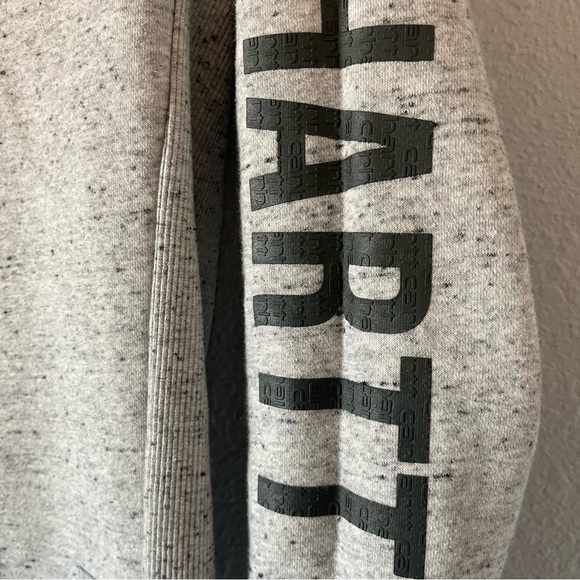 Carhartt Women's Gray Logo Sleeve Pullover Relaxed Fit Sweatshirt Size X-Small - Picture 7 of 9